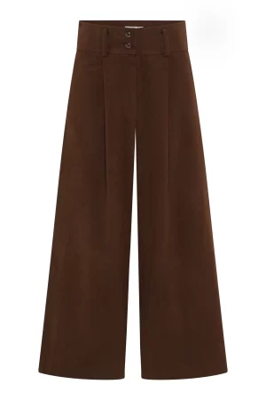 High Waisted Petite Trousers front