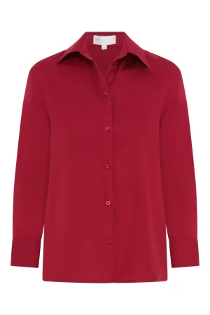 Petite Shirt deep red